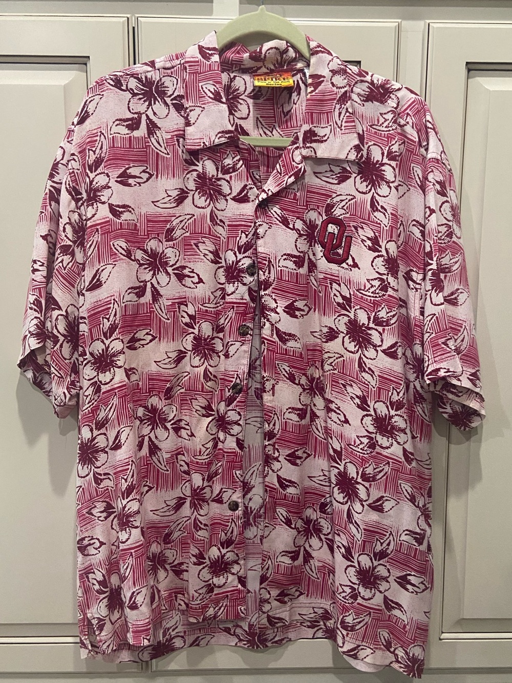 Vintage Men’s  OU Oklahoma Hawaiian Shirt